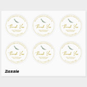 Étiquette de Merci d'huile de romarin maison simpl (Feuille)