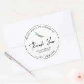 Étiquette de Merci d'huile de romarin maison simpl (Enveloppe)