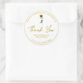 Étiquette de Merci d'huile de tournesol maison sim (Sac)