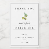 Étiquette de Merci d'huile d'olive contaminé moder (Étiquettes simples)