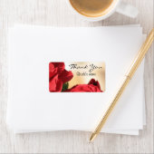 Étiquette de Merci floral personnalisé (En situation)