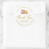 Étiquette de Merci Macaron maison simple (Sac)