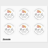 Étiquette de Merci Macaron maison simple (Feuille)