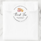 Étiquette de Merci Macaron maison simple (Sac)