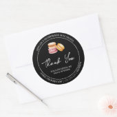 Étiquette de Merci Macaron maison simple (Enveloppe)