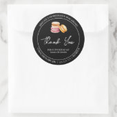 Étiquette de Merci Macaron maison simple (Sac)