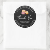 Étiquette de Merci Macaron maison simple (Sac)