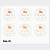 Étiquette de Merci Macaron maison simple (Feuille)