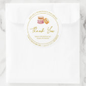 Étiquette de Merci Macaron maison simple (Sac)