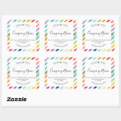 Étiquette de MERCI maison personnalisé (Feuille)