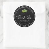 Étiquette de Merci simple à la courgette maison (Sac)