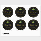 Étiquette de Merci simple à la courgette maison (Feuille)