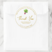 Étiquette de Merci simple à la racine de betterave (Sac)