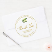 Étiquette de Merci simple en chiche fait maison (Enveloppe)