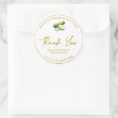 Étiquette de Merci simple en chiche fait maison (Sac)