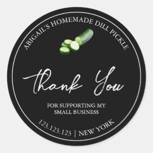 Étiquette de Merci simple en chiche fait maison