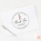 Étiquette de Merci simple fait maison (Enveloppe)