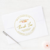 Étiquette de Merci simple fait maison (Enveloppe)
