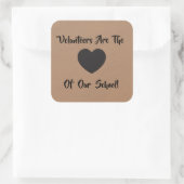 Étiquette de Merci volontaire, étiquette de bénévo (Sac)