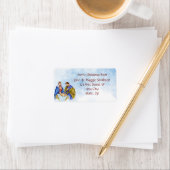 Étiquette de message personnalisé de la scène de l (En situation)