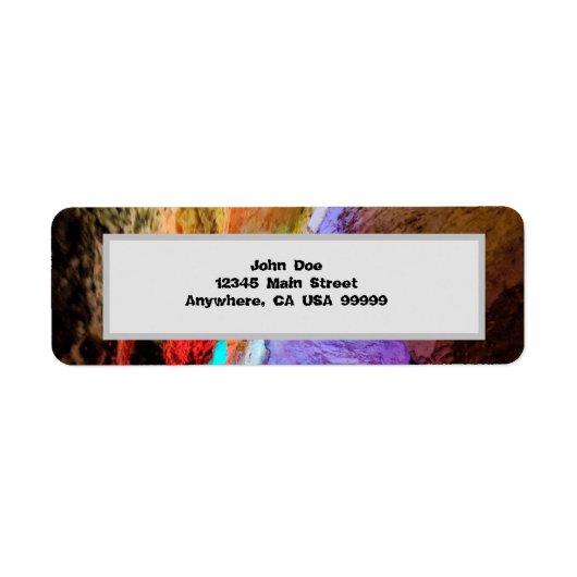 Étiquette de messagerie coloré (Devant)