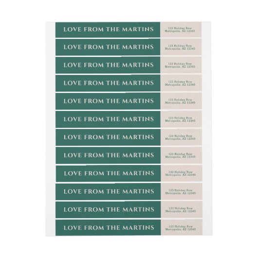 Étiquette de messagerie couleur vert et blanc minc (Feuille)