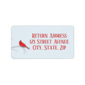 Étiquette de messagerie du Cardinal Rouge (Devant)