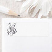 Étiquette de messagerie octopus (En situation)