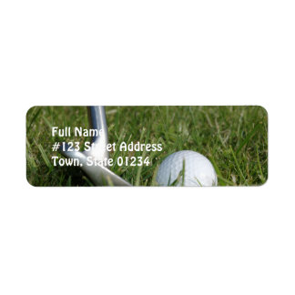 Étiquette de messagerie photo de golf