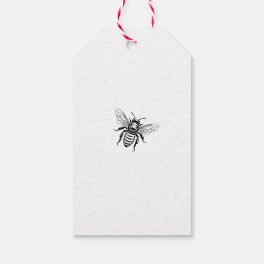 Étiquette de miel à fleurs d'orange avec abeille a (Dos)