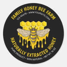 Étiquette de miel Bee Hive