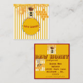 étiquette de miel brut si beau (Devant / Derrière)