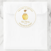 Étiquette de miel cru d'or | BLANCHE (Sac)
