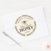 Étiquette de miel d'abeille stylisé Bouteille à ma (Enveloppe)