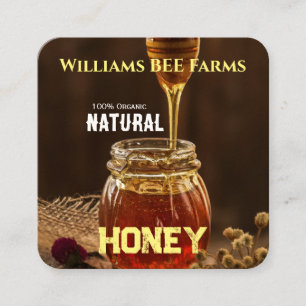 Étiquette de miel d'abeille vintage moderne mis en