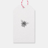 Étiquette de miel de fleur d'oranger avec abeille  (Dos)