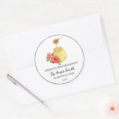 Étiquette de miel de hibiscus infusé simple (Enveloppe)