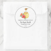 Étiquette de miel de hibiscus infusé simple (Sac)