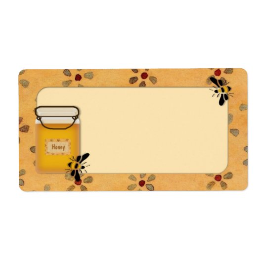 Étiquette de miel de pays (Devant)
