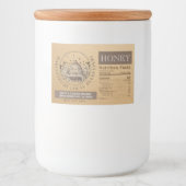 ÉTIQUETTE de miel de qualité alimentaire conforme  (Devant)