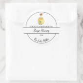 Étiquette de miel infusé à la sauge maison simple (Sac)