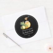 Étiquette de miel infusé à l'ananas simple (Enveloppe)