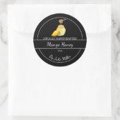 Étiquette de miel infusé au mangue fait maison sim (Sac)