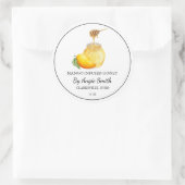 Étiquette de miel infusé au mangue simple (Sac)