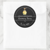 Étiquette de miel infusé au romarin maison simple (Sac)