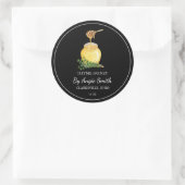 Étiquette de miel infusé au thym simple (Sac)