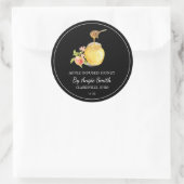 Étiquette de miel infusé aux pommes simple (Sac)