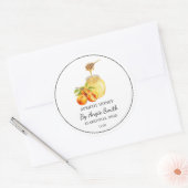 Étiquette de miel infusé d'abricot simple (Enveloppe)