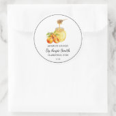 Étiquette de miel infusé d'abricot simple (Sac)