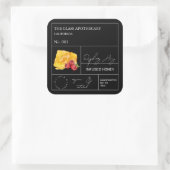 Étiquette de miel infusé de framboise apothecaire (Sac)